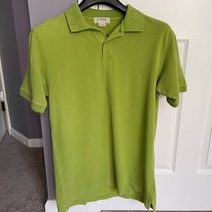 Celery Green X-Large Mens JCrew Cotton Polo